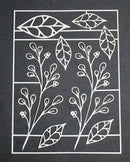 Flowers & Vines White Large Loopy Sprigs