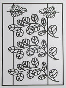 Flowers & Vines Black Large Loopy Vines