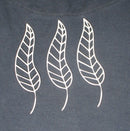 White Cardstock lowers & Vines Long Skeleton Leaves