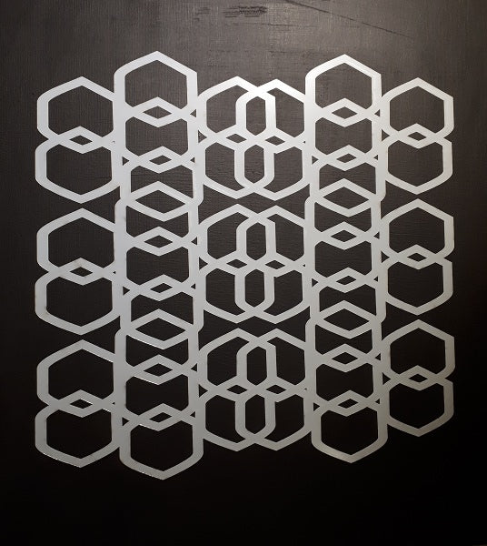 12 x 12Inch Plastic Stencil Collage Honeycomb