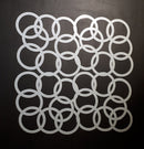 12 x 12Inch Plastic Stencil Collage Circle