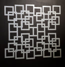 12 x 12Inch Plastic Stencil Collage Sqaures