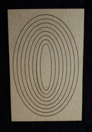 Chipboard Embellishments Medium Nested Frames Ovals