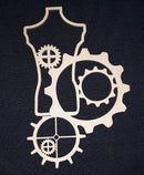 Chipboard Embellishments Medium Mannequin Dress Form Small