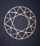 Chipboard Medium Diamond Circle