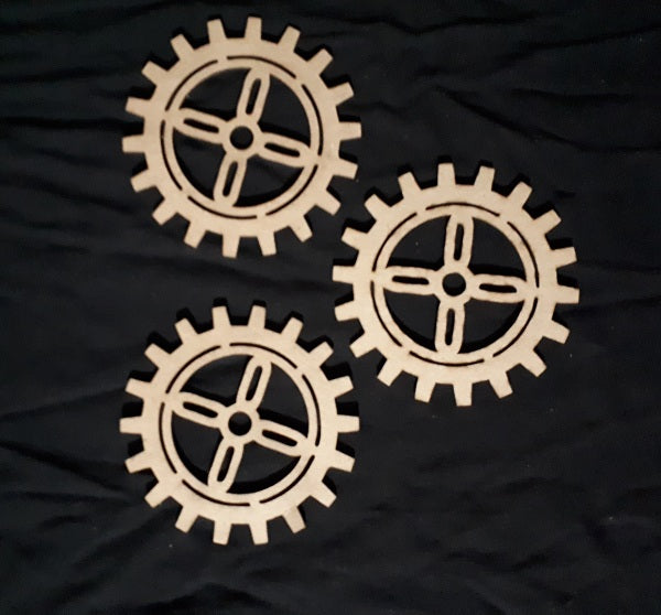 Chipboard Cogs Fancy Large