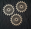 Chipboard Large Cogs Swirls