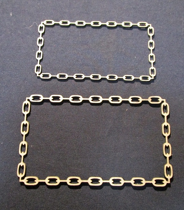 Chipboard Chain Frames Set of 2