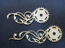 Chipboard Cog with Swirls