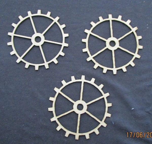 Chipboard Cogs Sprockets Large