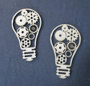 Chipboard Light bulbs with Cogs