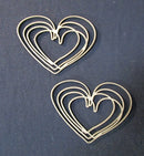 Chipboard Squiggles Hearts Medium