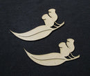 Chipboard Gum Leaf and Nuts Large