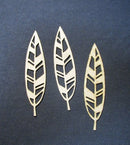 Chipboard Abstract Feather Medium