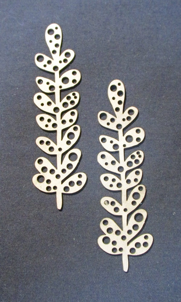 Chipboard Vines with Dots Large