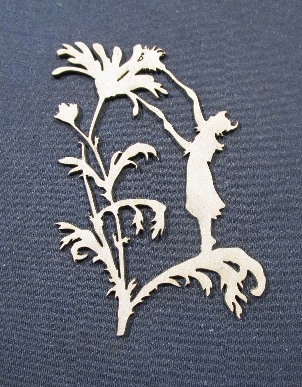 Chipboard Fairy and Flower