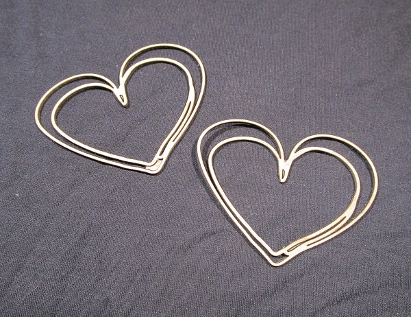 Chipboard Scribble Hearts Small