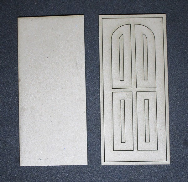 Chipboard Doors Small In laid Wood