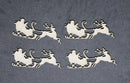 Chipboard Christmas Santa and Sleigh Small (set of 4)