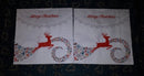 Paper Napkins (Pack of 2) Christmas Reindeer, Doily, Leaping Reindeer, Merry Christmas