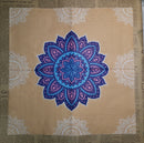 Paper Napkins (Pack of 2) Orange, Blue Pink, White, Mandela Pattern