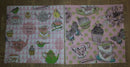 Paper Napkins (Pack of 2) Decorative Cups, Cupcakes, Butterfly Pastel Shabby Shic