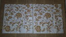 Paper Napkins (Pack of 2) Gold Swirls Flowers and Leaves Elegant Vintage