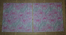 Paper Napkins (Pack of 2) Grey and Pink Lillies Flowers Shabby Chic