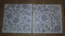 Paper Napkins (Pack of 2) Silver flowers and swirls Elegant