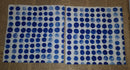 Paper Napkins (Pack of 2) Water Colour Blue Spots Circles