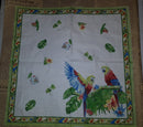 Paper Napkins (Pack of 2) Colourful Bird Parrots Rainbow Decorative Border