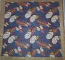 Paper Napkins (Pack of 2) Blue and Maroon Flowers Butterfly