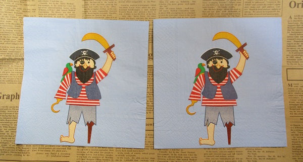 Paper Napkins (Pack of 2) Pirate Boys Treasure