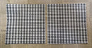 Paper Napkins (Pack of 2) Black and White Hounds Tooth Pattern
