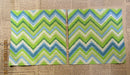 Paper Napkins (Pack of 2) Light and Dark Green Zig Zag Chevron Design