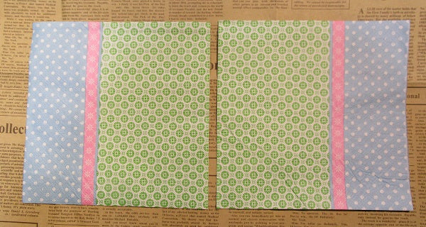 Paper Napkins (Pack of 2) Pink, Green and Blue Stripes and Spots