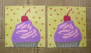 Paper Napkins (Pack of 2) Cupcake with Cheery on Top Spots