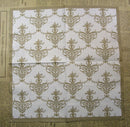 Paper Napkins (Pack of 2) Gold Demask Design