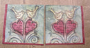 Paper Napkins (Pack of 2) Folk hearts and birds Love