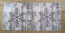 Paper Napkins (Pack of 2) Christmas Woodgrain Snowflakes