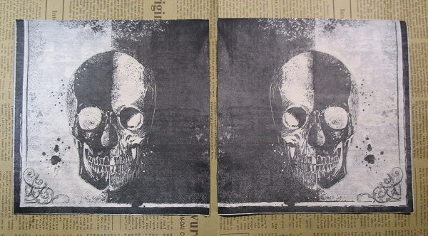 Paper Napkins (Pack of 2) Halloween Black and White skull