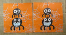 Paper Napkins (Pack of 2) Spider and Web Orange Silver and Orange