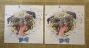 Paper Napkins (Pack of 2) Dogs Pug Wearing Glasses with Bow