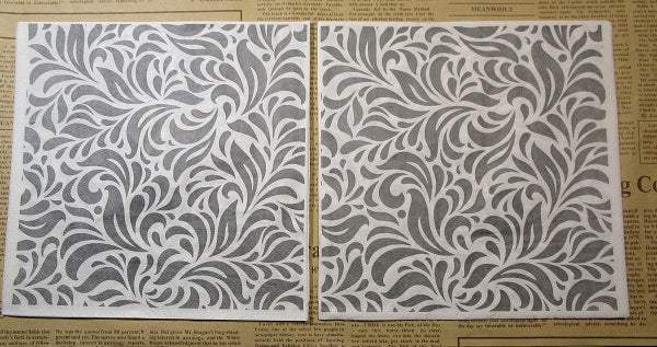 Paper Napkins (Pack of 2) Grey Swirls Pattern