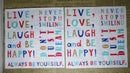 Paper Napkins (Pack of 2) Words Laugh and be Happy