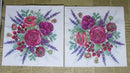 Paper Napkins (Pack of 2) Red and Purple Flower Bouquet