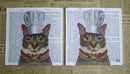 Paper Napkins (Pack of 2) Cat with Chef Hat