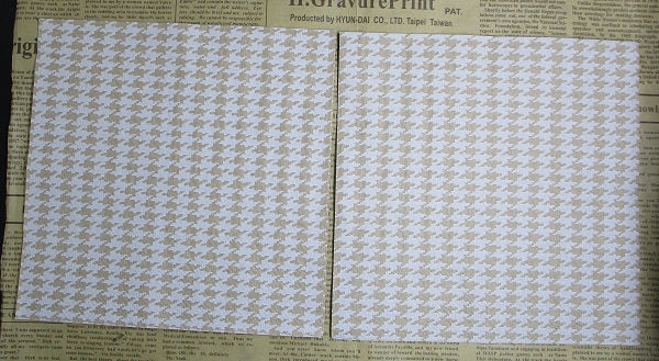 Paper Napkins (Pack of 2) Kraft on White Hounds Tooth