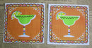 Paper Napkins (Pack of 2) Tropical Drink Green and Orange