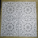 Paper Napkins (Pack of 2) Black Stars and Hearts Geometric